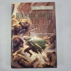 D&D RA Salvatore Forgotten Realms The Two Swords Hardcover Book Club Edition